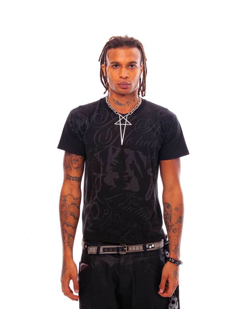 ALL HUSTLE NO LUCK TEE