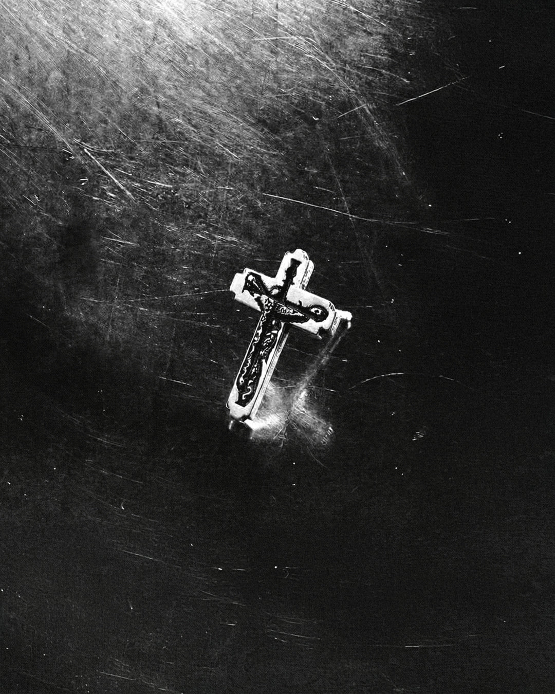 BLADE CROSS EARRINGS