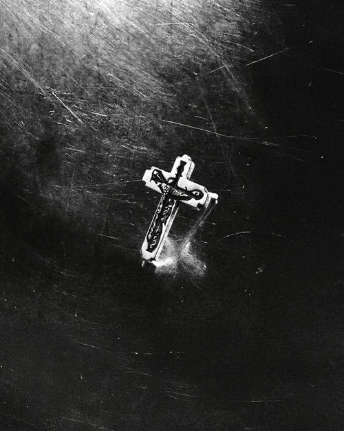 BLADE CROSS EARRINGS